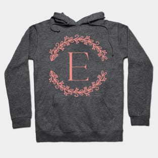 Pink Monogram- Letter E Hoodie